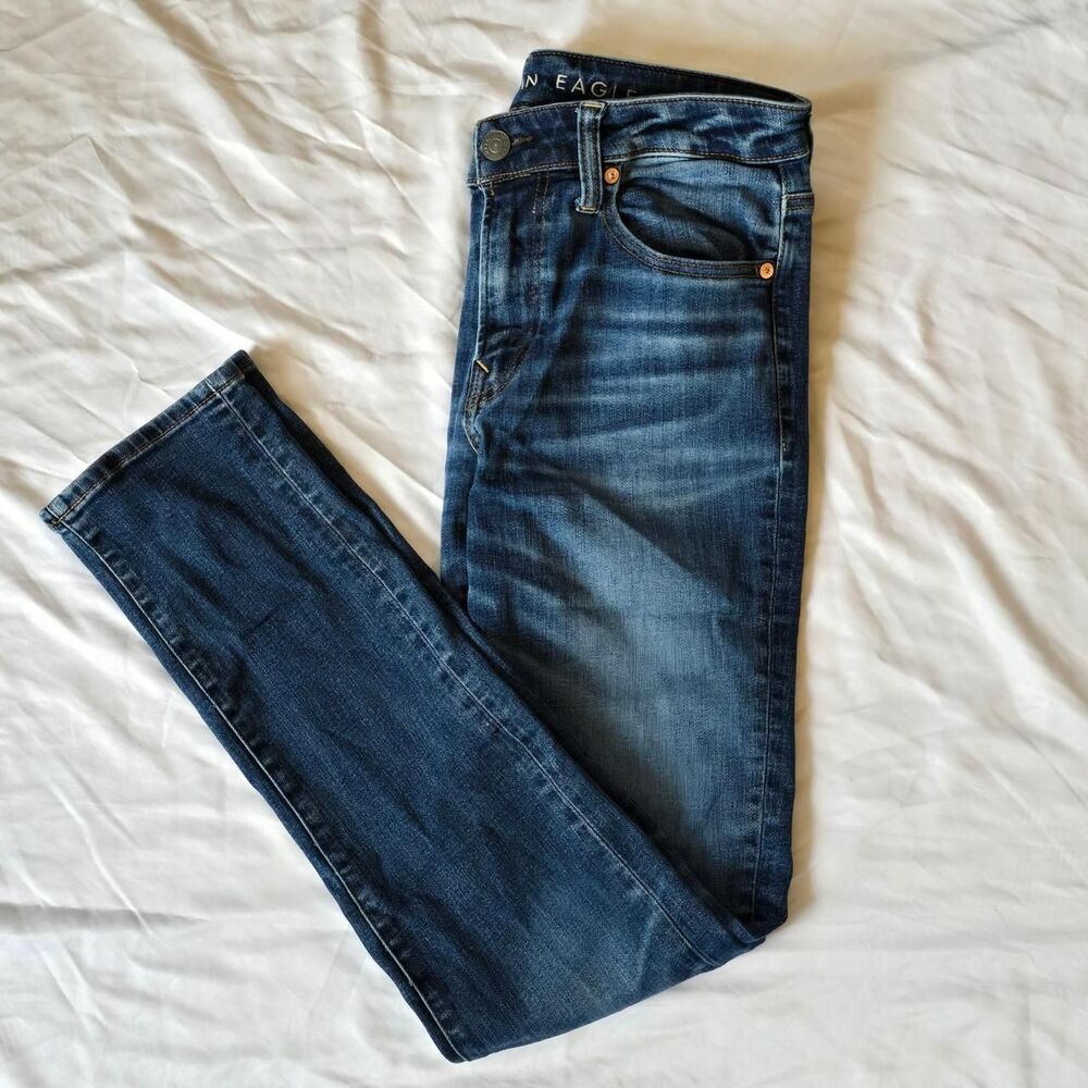 American Eagle AirFlex+ Temp Tech Jeans Mens 32x34 Stretch Straight Leg Denim
